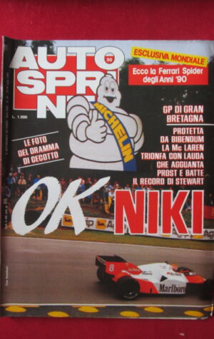 AUTOSPRINT 30 1984 GP DI GRAN BRETAGNA Mc LAREN NIKI LAUDA [AS2]