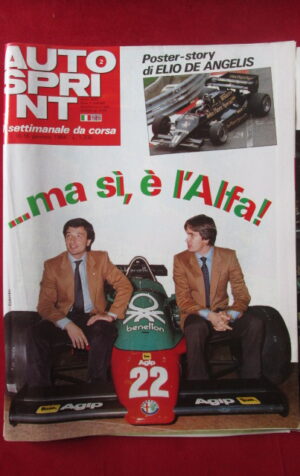 AUTOSPRINT 2 1984 RICCARDO PATRESE EDDIE CHEEVER ALFA ROMEO [AS2]