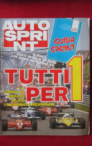 AUTOSPRINT 12 1984 F1 NIKI LAUDA FERRARI [AS2]