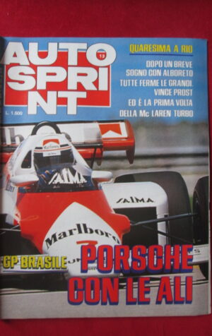 AUTOSPRINT 13 1984 GP BRASILE MICHELE ALBORETO PROST Mc LAREN TURBO [AS2]