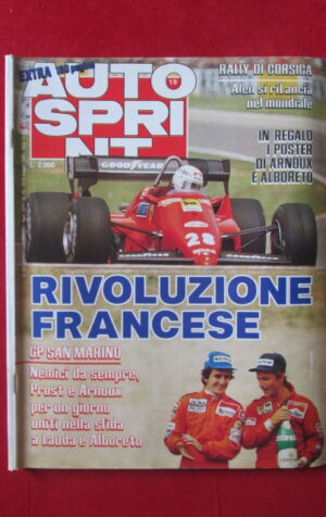 AUTOSPRINT 19 1984 GP SAN MARINO PROST ARNOUX ALBORETO [AS2]