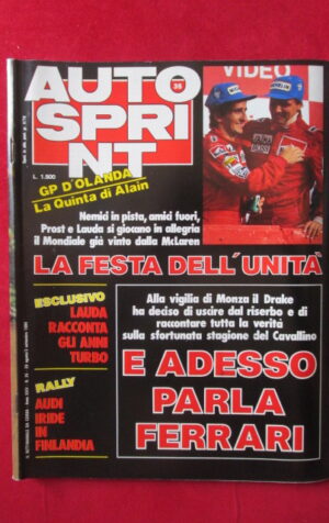 AUTOSPRINT 35 1984 GP D' OLANDA NIKI LAUDA RALLY [AS2]
