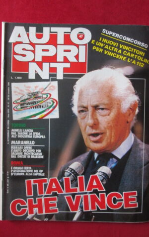 AUTOSPRINT 47 1984 AGNELLI FERRARI GP D' EUROPA [AS2]