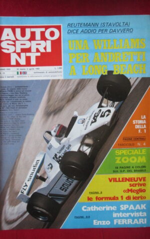 AUTOSPRINT 13 1982 VILLENEUVE ANDRETTI CATHERINE SPAAK [C1]