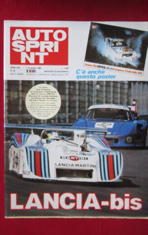 AUTOSPRINT 22 1982 LANCIA NUERBURGRING + POSTER OPEL ASCONA 400 [C1]
