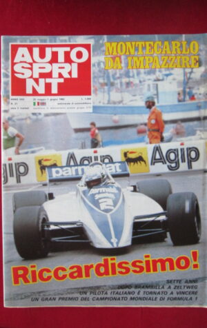 AUTOSPRINT 21 1982 POSTER JEAN PIERRE JARIER OSELLA [C1]