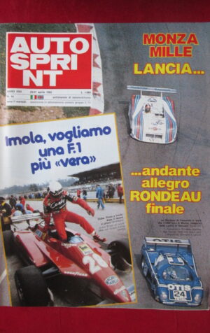 AUTOSPRINT 16 1982 LANCIA DIDIER PIRONI LA RONDEAU DI PESCAROLO [C1]