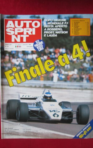 AUTOSPRINT 35 1982 MONDIALE F1 ROSBERG PROST WATSON NIKI LAUDA [C1]