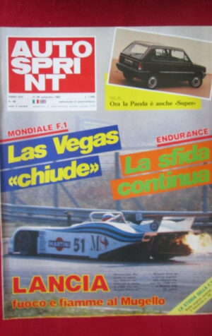 AUTOSPRINT 38 1982 PANDA SUPER ENDURANCE LANCIA GHINZANI ALBORETO [C1]