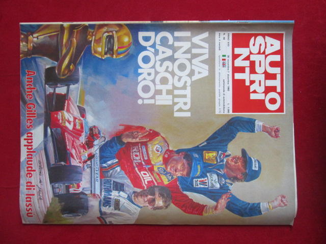 AUTOSPRINT 48 1982 GILLES REGAZZONI FERRARI CASCHI D' ORO [C2]