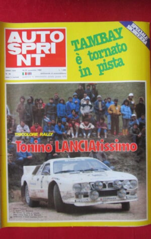 AUTOSPRINT 46 1982 TONINO TOGNANA LANCIA RALLY [C2]