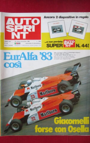 AUTOSPRINT 43 1982 GIACOMELLI OSELLA ALFA ' 83 [C2]