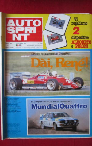 AUTOSPRINT 41 1982 RENE ARNOUX MUNDIAL QUATTRO AUDI [C2]
