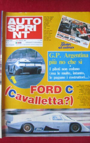 AUTOSPRINT 6 1982 FORD GR. C GP ARGENTINA [C2]