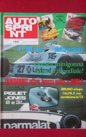 AUTOSPRINT 36 1980 ZANDVOORT PIQUET JONES GILLES VILLENEUVE [C3]