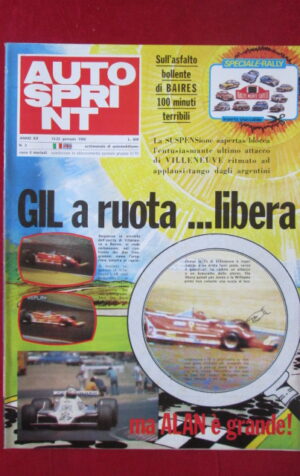 AUTOSPRINT 3 1980 VILLENEUVE FERRARI [C3]