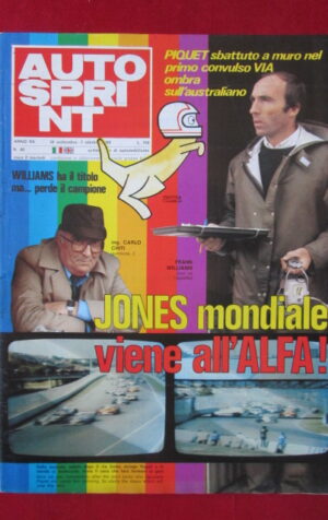 AUTOSPRINT 40 1980 JONES ALFA ROMEO NELSON PIQUET [C3]