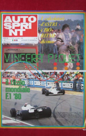 AUTOSPRINT 39 1980 NELSON PIQUET GP D' ITALIA [C3]