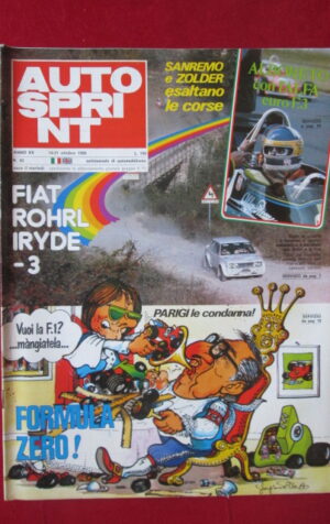 AUTOSPRINT 42 1980 MICHELE ALBORETO ALFA ROMEO F3 FIAT ROHRL IRYDE [C3]