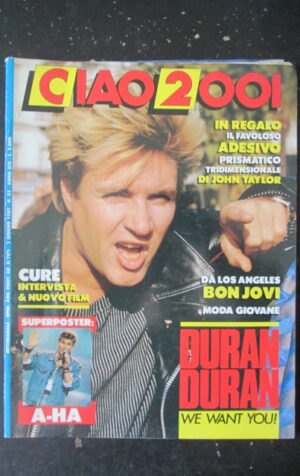 CIAO 2001 23 1987 JOHN TAYLOR SUPER POSTER A-HA DURAN DURAN [L7]