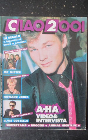 CIAO 2001 12 1986 INSERTO STACCABILE MR MISTER HOWARD JONES COSTELLO A-HA [L7]