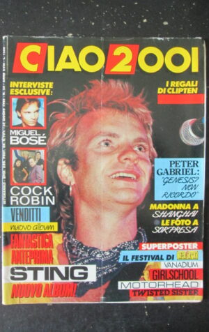 CIAO 2001 24 1986 MIGUEL BOSE MADONNA POSTER DEE SNIDER TWISTED SISTER [L7]