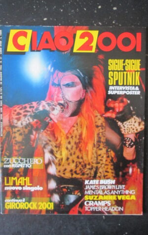 CIAO 2001 21 1986 ZUCCHERO KATE BUSH SUPER POSTER SIGUE SIGUE SPUTNIK [L7]