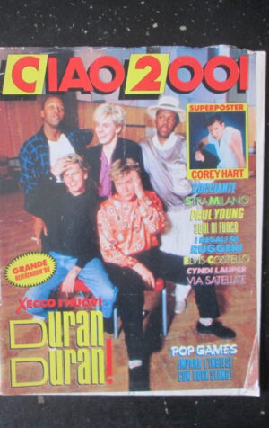 CIAO 2001 46 1986 SUPER POSTER COREY HART PAUL YOUNG DURAN DURAN [L7]