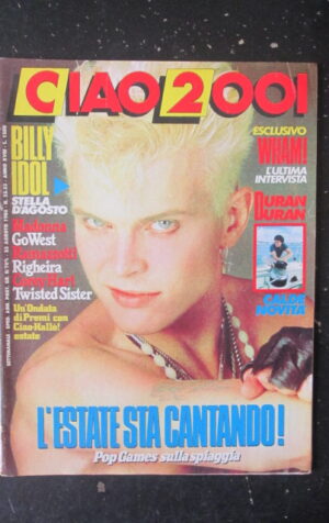 CIAO 2001 32-33 1986 BILLY IDOL MADONNA COREY HART POSTER WHAM DURAN DURAN [L7]