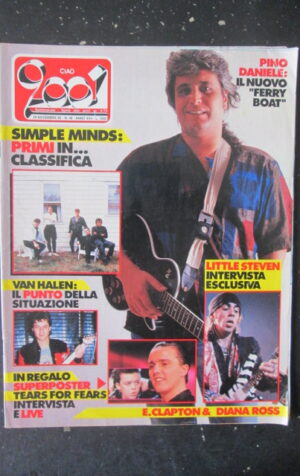 CIAO 2001 48 1985 SIMPLE MINDS SUPER POSTER TEARS FOR FEARS PINO DANIELE [L7]