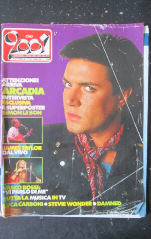 CIAO 2001 42 1985 ARCADIA  - POSTER SIMON LE BON JAMES TAYLOR VASCO ROSSI [L7]