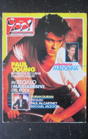 CIAO 2001 16 1985 POSTER MADONNA DURAN DURAN WHAM PAUL YOUNG PAT METHENY [L7]