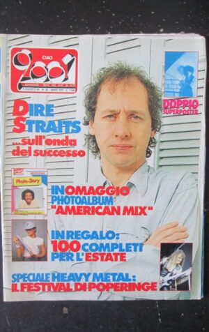 CIAO 2001 32 1985 SUPER POSTER DIRE STRATIS + TERESA DE SIO + PHOTOALBUM [L7]