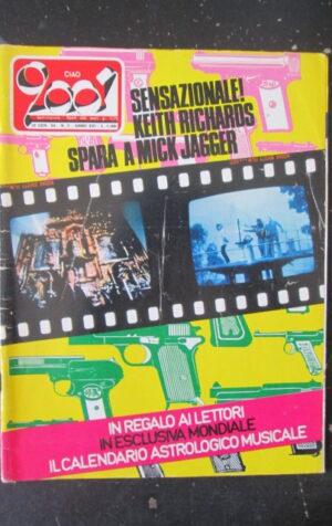 CIAO 2001 3 1984 SUPERTRAMP MICK JAGGER CALENDARIO ASTROLOGICO MUSICALE [L7]