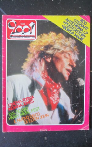CIAO 2001 26 1984 ROD STEWART POSTER STORY - TALINK HEADS ELTON JOHN [L7]