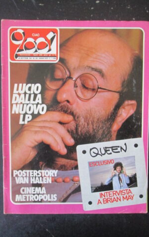 CIAO 2001 39 1984 INTERVISTA BRIAN MAY LUCIO DALLA POSTER STORY VAN HALEN [L7]