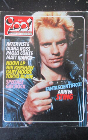CIAO 2001 51 1984 DIANA ROSS PAOLO CONTE GARY MOORE - POSTER STING [L7]