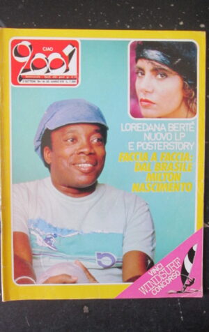 CIAO 2001 35 1984 POSTER STORY LOREDANA BERTE MILTON NASCIMENTO [L7]