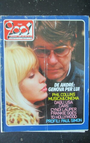 CIAO 2001 17 1984 FABRIZIO DE ANDRE PHIL COLLINS CYNDI LAUPER ROCKETS [L7]