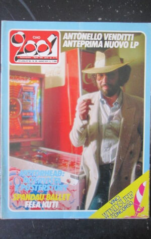 CIAO 2001 28 1984 VENDITTI -  POSTER MOTOR HEAD - SPANDAU BALLET [L7]