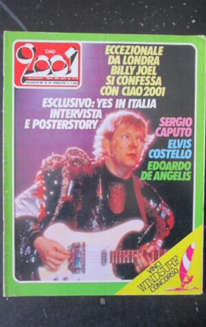 CIAO 2001 29 1984 BILLY JOEL SERGIO CAPUTO ELVIS COSTELLO YES POSTER STORY [L7]
