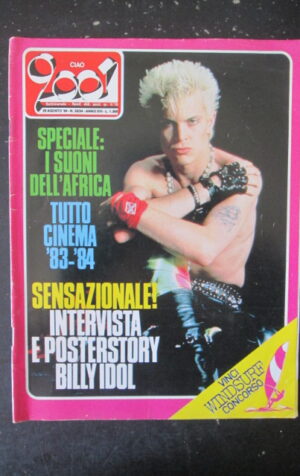 CIAO 2001 33-34 1984 DE ANDRE ROGER TAYLOR TOZZI POSTER STORY BILLY IDOL [L7]