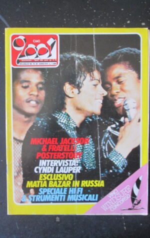 CIAO 2001 30 1984 MICHAEL JACKSON POSTER - MATIA BAZAR CYNDI LAUPER [L8]