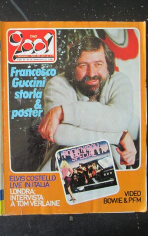 CIAO 2001 49 1984 GUCCINI STORIA E POSTER - ELVIS COSTELLO TOM VERLAINE [L8]