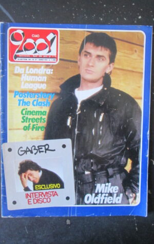 CIAO 2001 37 1984 POSTER STORY THE CLASH MIKE OLDFIELD GIORGIO GABER [L8]