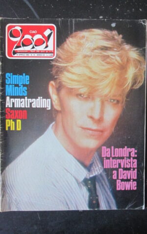CIAO 2001 14 1983 DAVID BOWIE SIMPLE MINDS ARMATRADING SAXON PH D [L8]