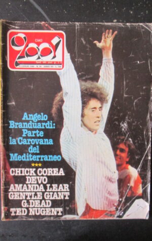 CIAO 2001 28 1980 ANGELO BRANDUARDI AMANDA LEAR GENTLE GIANT TED NUGENT [L8]