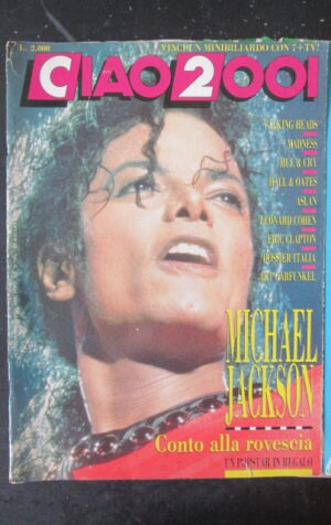 CIAO 2001 21 1988 POSTER STING MICHAEL JACKSON ERIC CLAPTON  [D18]