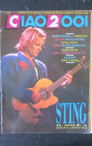 CIAO 2001 17 1988 POSTER DAVID LEE ROTH E JOHNNY HATES GEORGE MICHAEL  [D18]