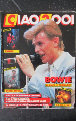 CIAO 2001 9 1986 AC/DC POSTER STING PRINCE LUCIO DALLA FRAMPTON  [D18]